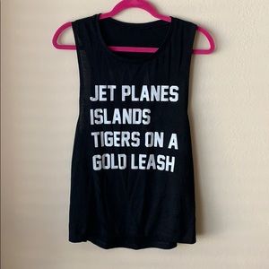 [Private Party] Black Muscle Tank Small